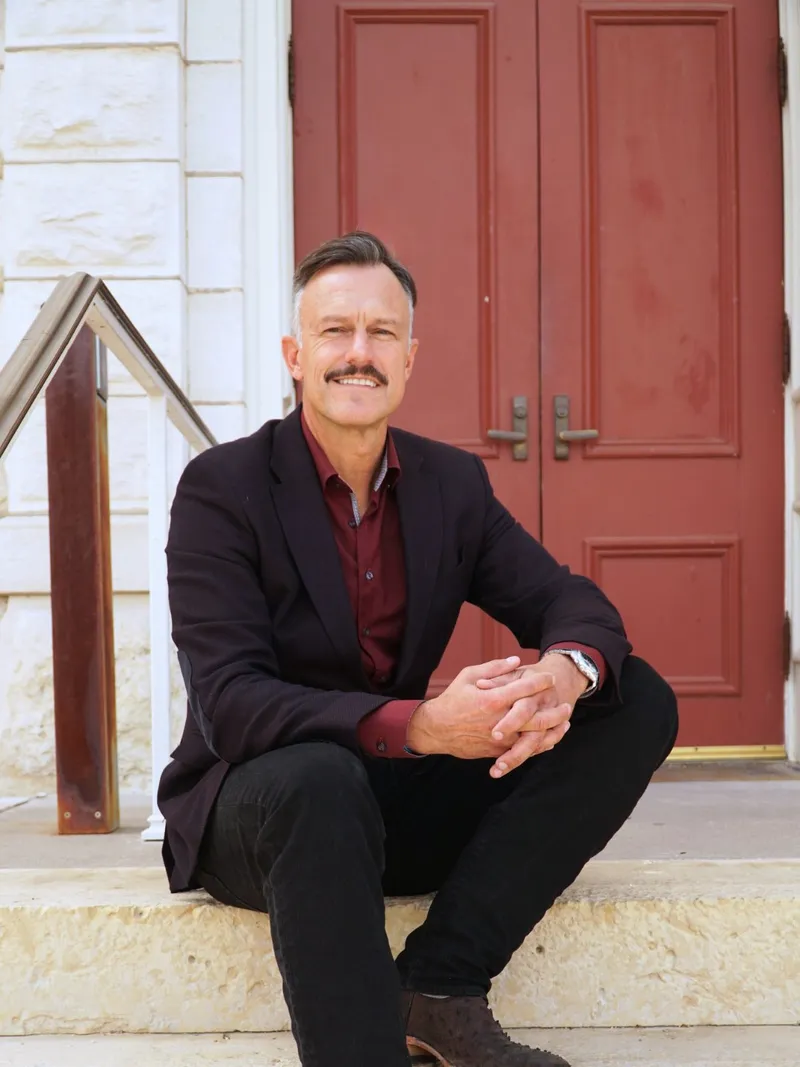 Chuck Kraus, attorney, in his Granbury office